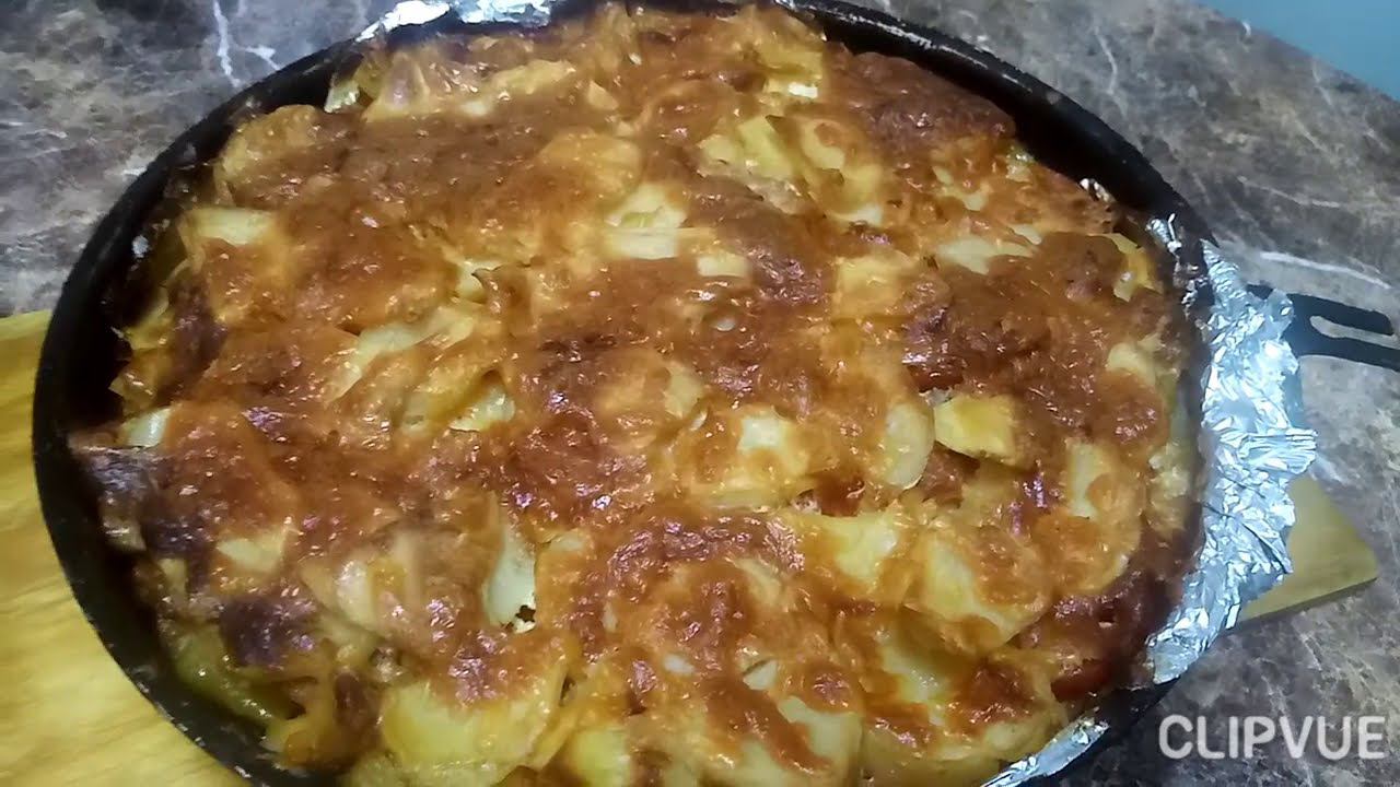 Вкусная запеканка из кабачков и картофеля! Рецепт овощной запеканки!Запеканка овощная.