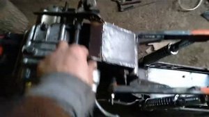 самодельный подрамник и защита картера на мопед дельта (delta). и альфа .2021