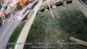 Горение гибкой черепицы (мягкой кровли). Монтаж мягкой кровли.