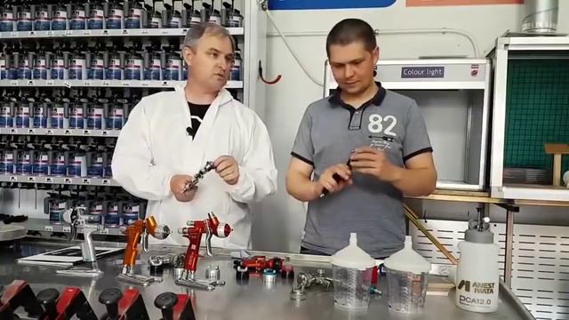 МЕГА ТЕСТ КРАСКОПУЛЬТОВ SATA SAGOLA DEVILBISS IWATA общий обзор смотреть онлайн