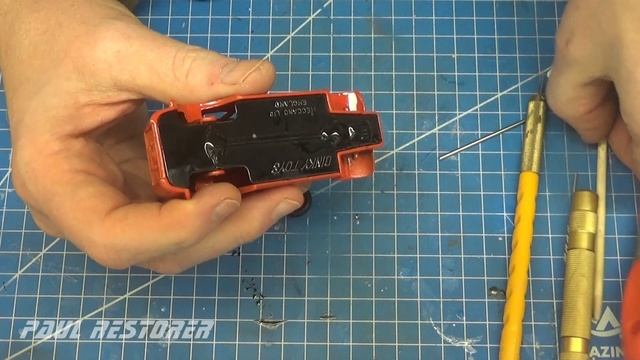 Dinky renowacja Streamlined Fire Engine nr 25H. Rok produkcji 1936-1941. Zabawka model odlewany. смотреть онлайн