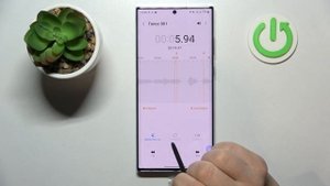 Как записывать звук с помощью диктофона на Galaxy S22 Ultra