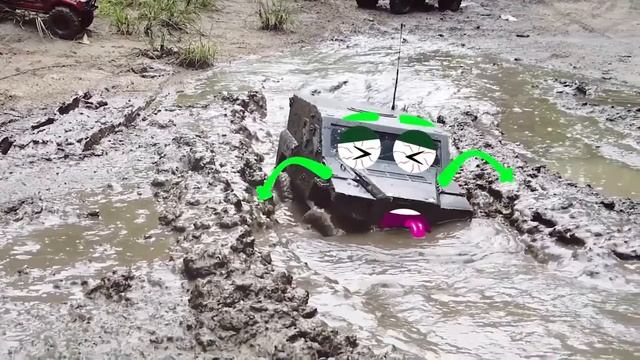 Игрушечные внедорожники тонут в грязи, мультик про внедорожники смотреть онлайн