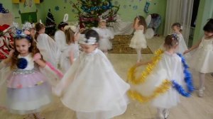 Рождество Танец Снежные бабочки