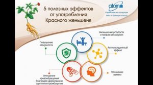 Красный женьшень компании АТОМИ