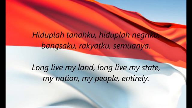 Indonesian National Anthem   Indonesia Raya ID EN