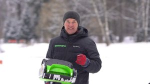 Снегоуборщик (снеголопата) Greenworks GD40SS аккумуляторный 40V (арт 2600807)