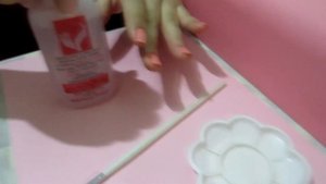 Нанесение гель лака и акриловой пудры - The application of gel Polish and acrylic powder