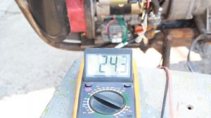 Изменение напряжение выдаваемого генератором мотора weima FE 188