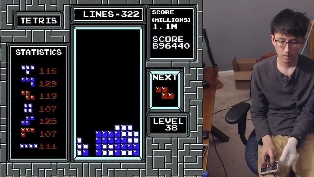 NES Tetris - 2,654,480 (Level 19 Score World Record) смотреть онлайн