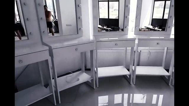 Гримерное зеркало и столик   гримерный модуль