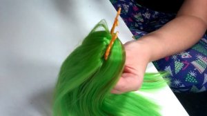 How to straiten Nylon Doll Hair with a Flat Iron - The Doll Planet Tutorial