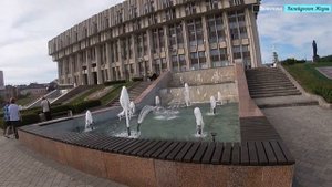 Центр Тулы, фонтаны, трамваи, тц Парадис, гастро-бар и фуд зона. Современная Тула. Июнь 2023