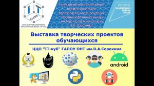 Выставка творческих проектов обучающихся ЦЦО "IT-куб"