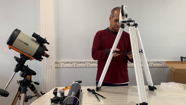 Celestron OMNI AZ 102: Unboxing, Initial Setup and Review of a Budget Beginner Telescope. смотреть онлайн
