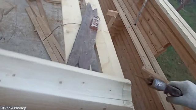Как соединить два калиброванных бревна