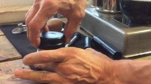 La Pavoni routine - the sound of making espresso