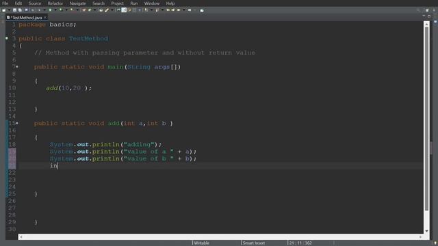 Method Calling in Java | Methods with Parameter without return Value | Java Course in Tamil смотреть онлайн