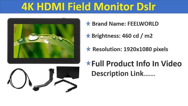 Top 5 Best IPS Monitor for DSLR Cameras In 2020 | Best F6 PLUS 4K Monitor On Camera смотреть онлайн