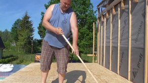 Плоская кровля на каркасном Доме. Строю сам.