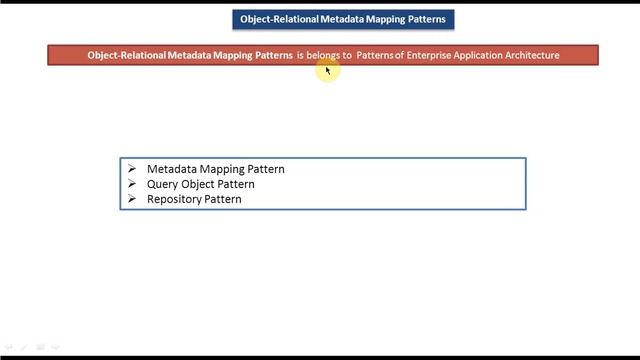 Object-Relational Metadata Mapping Patterns смотреть онлайн