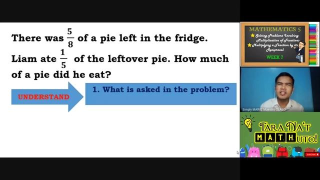 Solving Problems involving Multiplication of Fractions | Mathematics 5 - Week 7 смотреть онлайн