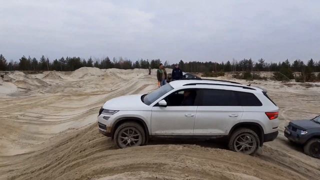 Kodiaq off-road в песке