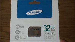 Samsung 32GB Secure Digital (SD) Card MB-SSBGA High Speed Series (unboxing)