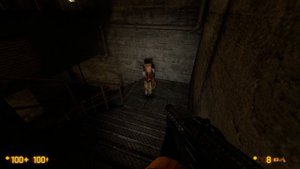 Black Mesa - Head Crab Zombie Rises Up