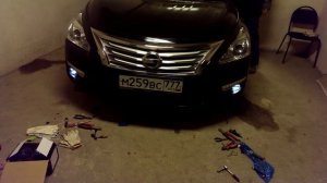 Ходовые огни (ДХО) NISSAN TEANA L33. и противотуманки LED