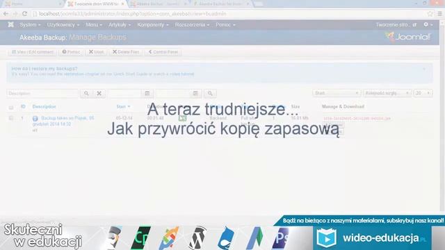 [Joomla] #27 Akeeba Backup, kopia zapasowa strony смотреть онлайн