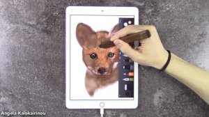 DRAWING A BABY FOX | IPAD ART - by Angela Kalokairinou