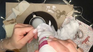 Как сделать ватную ёлочную игрушку? ТанинаВАТА балерина часть 2