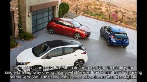 This is the new Nissan Leaf 2018 electric official feathures specs