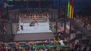 WWE 2K23 - 6 Man Elimination Chamber Match | John Cena, Roman Reigns, The RockPS5 [4K]