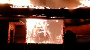 Пожар в бане, быстро и ужасно