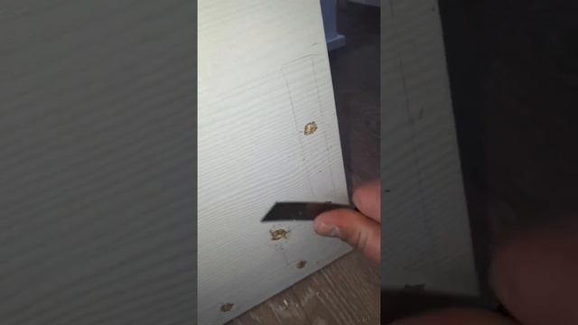 Как заделать отверстие в лдсп в  домашних условиях