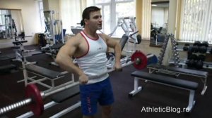 Тяга штанги к подбородку. Техника выполнения упражнения.