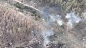 ❗?⚡Работа БМПТ «Терминатор» по противнику который прячется в лесу с расстояния 40 метров.⚡