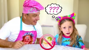 Настя и папа придумывают забавные истории и сказки. Истории для детей