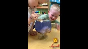 Как сделать морскую воду? Экспериментариум в детском саду «Лучик» на Соколе