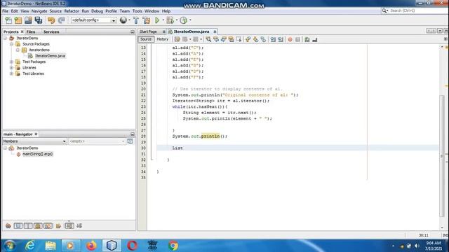 Java the complete Reference Ninth Edition (Chapter 18) Example (7) Using an Iterator смотреть онлайн
