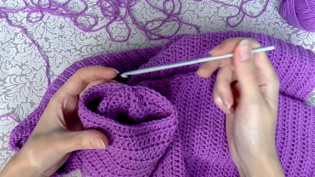 Вяжем детский кардиган / кофту ♥ Часть 2 рюши и рукава ♥ Вяжем крючком ♥ Wild Rose ♥ смотреть онлайн