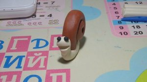 Лепим улитку из пластилина / We make a snail of plasticine