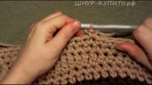 Зеленая мандала. Вяжем вместе ковер из полиэфирного шнура. Часть 6