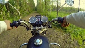 Мопед Альфа в глуши по бездорожью. Мопед Альфа покатушка.  1 часть.