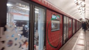 Новогодний поезд МОСКВА-2020 на станции Добрынинская