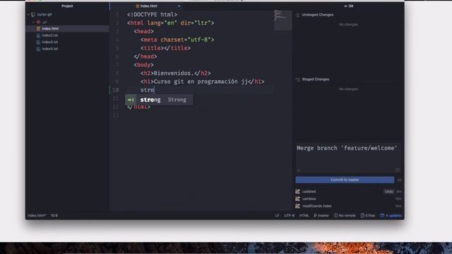 05 Curso de git - git merge смотреть онлайн