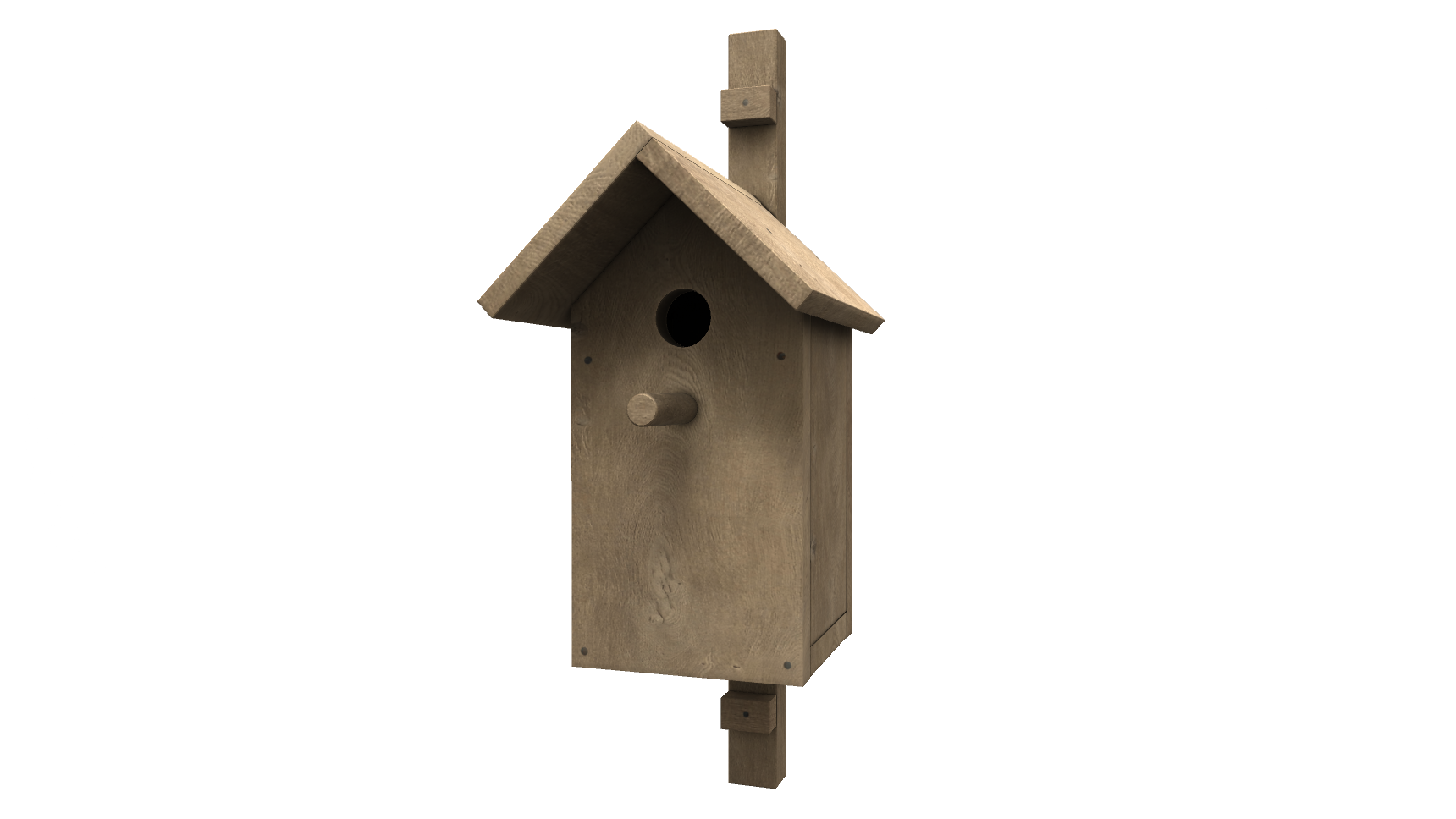 3D model Bird's house A. Скворечник.