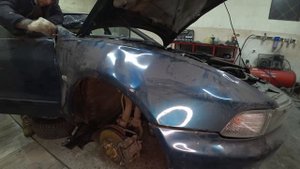 Подготовка к восстановлению крыши Mitsubishi Galant 8 / Разобрал внешку / Проект "Мегалодон" / SPLI